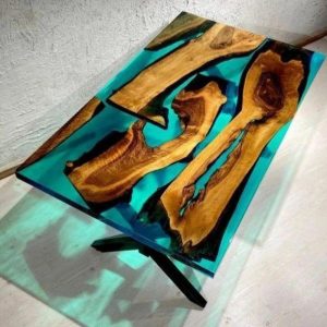 Handmade epoxy table, Natural Furniture Vivid Edge, Special Epoxy Wood Resin table, Home decoration, living room furniture, custom order.
