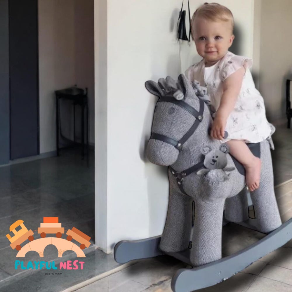 Wooden rocking horse, Baby toys, Baby gift , Wooden toys, Educational toy - Image 8