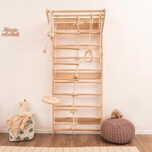Swedish Ladder, Rope Accessories, Wooden Climbing Wall, Toddler Climbing Gym, Montessori Play Gym, Montessori Climber, Kids Playset