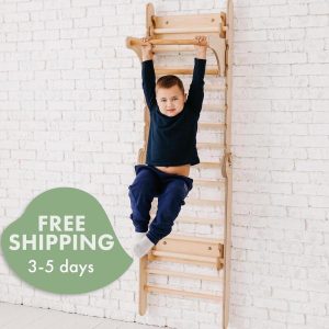 Kids Climbing wall for kids, Swedish ladder, Indoor playground, Swedish wall ladder, Indoor kids gym, Climbing frame, Indoor jungle gym