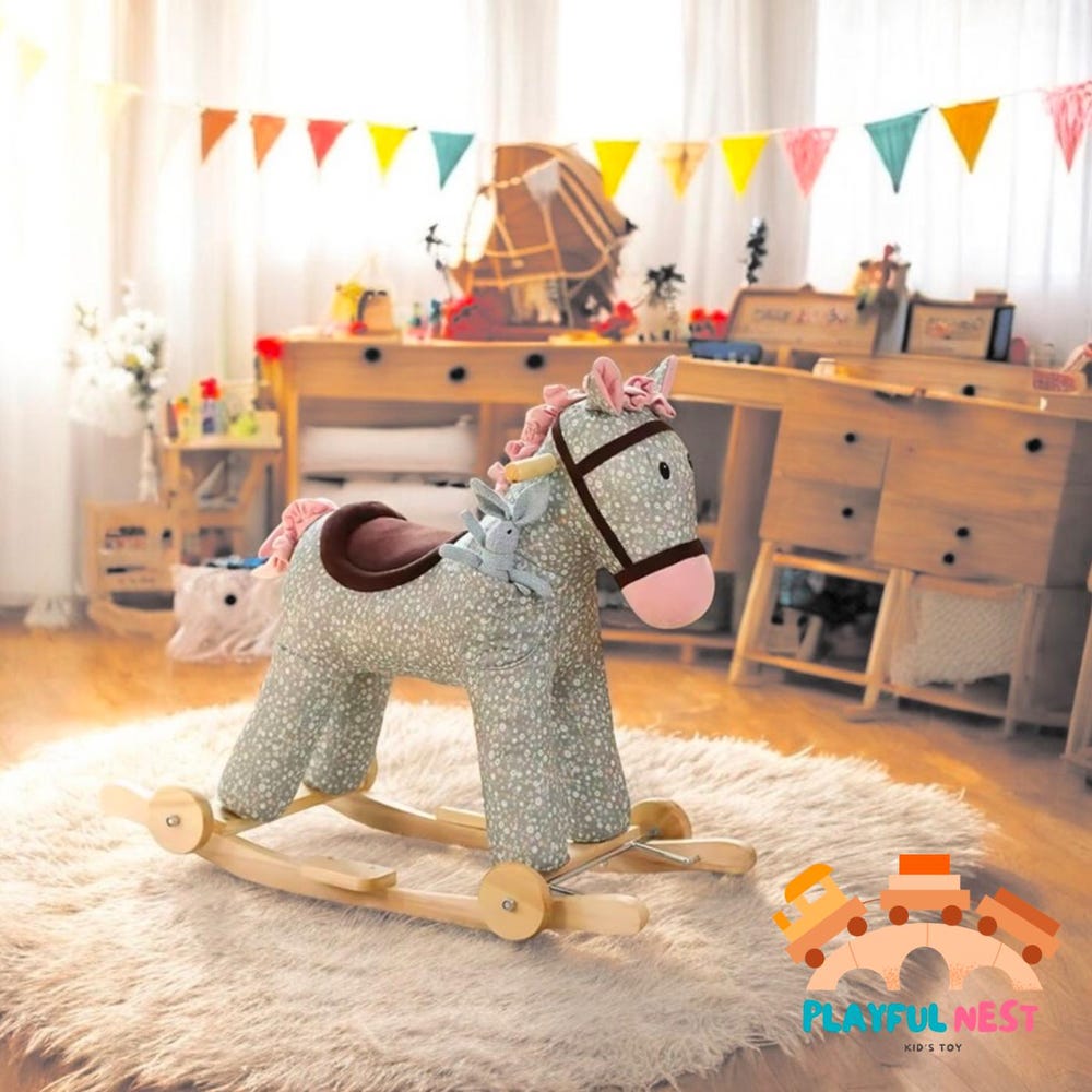 Wooden rocking horse, Baby toys, Baby gift , Wooden toys, Educational toy - Image 2