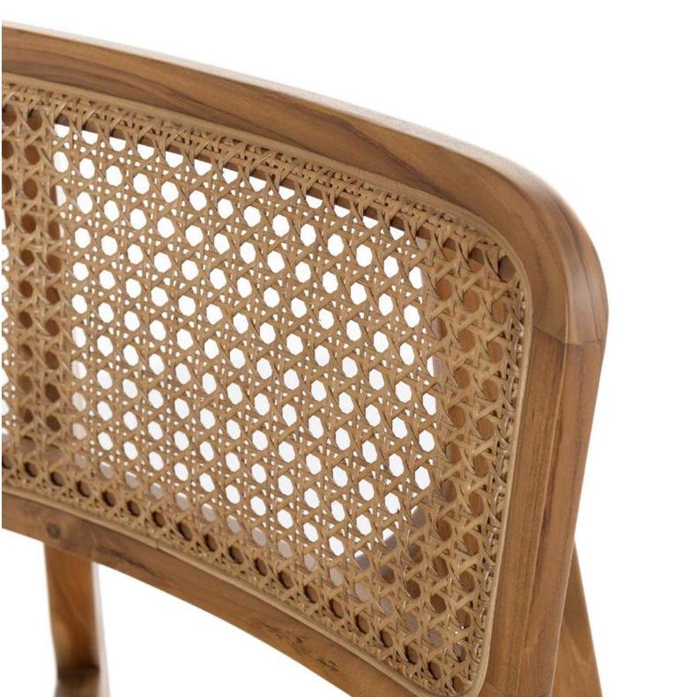 Wooden Dining Chair - Rattan Chairs - Wooden Legs - Chairs for Dining Room - Living Room - Kitchen - Home Design Home Decor Vintage - Image 5