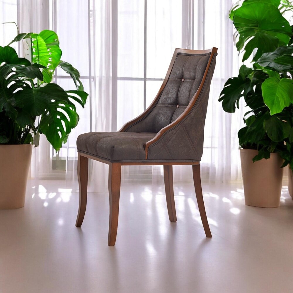 Wooden Dining Chair for Kitchen - Living Room, Modern Dining Table Chair, Comfortable & Stylish Chairs for Home Dining Room - Image 4