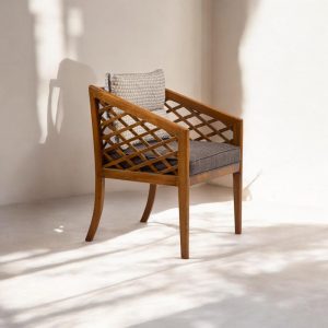 Wood Dining Chair with Arms, Modern Kitchen Table Chairs, Wooden Dining Chairs for Living Room, Stylish & Comfortable Seating