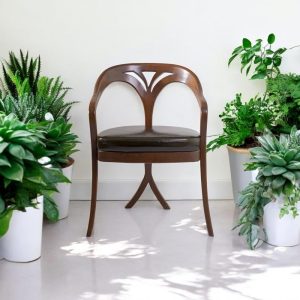 Wooden Dining Chair with Arms, Modern Handmade Kitchen & Living Room Chairs, Stylish Comfortable Seating for Dining Table