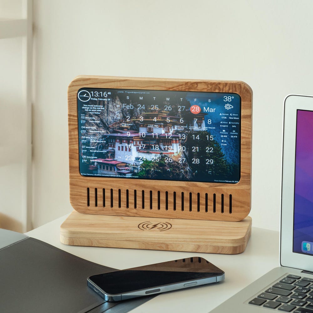 10" Digital Dashboard, Smart Phone Wireless Charging, DAKBoard, All-in-One Smart Display – Calendars - Image 5