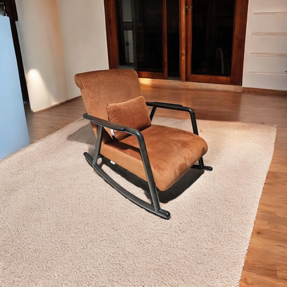 Handmade Wooden Rocking Chair – Unique Relaxing Chair for Reading & Peaceful Corners, Comfortable Wood Rocker - Image 5