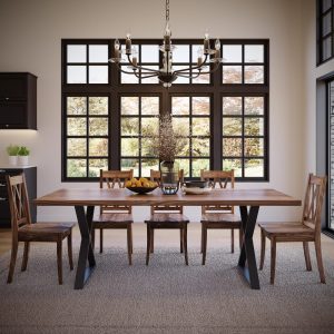 The Welker Walnut Dining Table, Handcrafted Solid Wood Dining Table, Family Dining Table