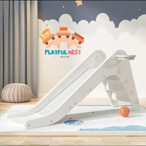 Indoor Children's Plastic Slide Mini Self-supporting Folding Slide for Kids with Climber Play Ramp Toy Suit
