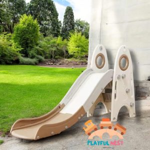 Indoor Children's Plastic Slide Mini Self-supporting Folding Slide for Kids with Climber Play Ramp Toy Suit