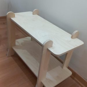 Minimalist Wooden Bookshelf, Birch Wood Book Rack, Natural Wood Decor, Easy Assembly Shelf, Modern Book Stand, Stylish Shelf for Living Room