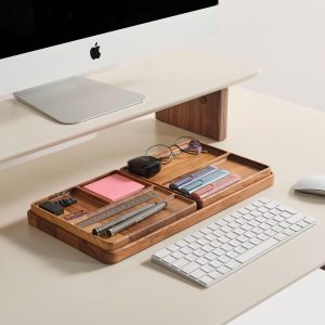 Wooden Desk Organizer Set, Organizer for Accessory Storage, Custom & Personalized Organizers