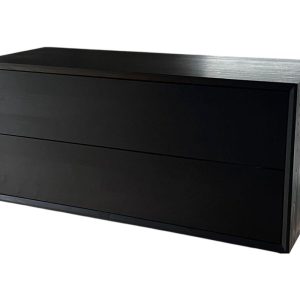 NEW! Black Solid Wood Vanity Bathroom Vanities Push to Open Drawer Bathroom Vanity Floating Vanity Black Wood Drawers