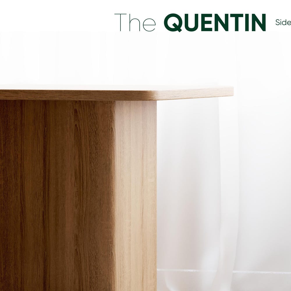 Modern End Table - Unique Wood Side Table - Solid Oak Wood Table - Minimalist End/Side - Set of End Side Tables - Scandi end table - Image 3