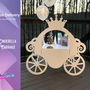 Cinderella Carriage, birthday idea, Princess party, small Cart | Cake Stand mini Bar | Party Decor | First Birthday Idea