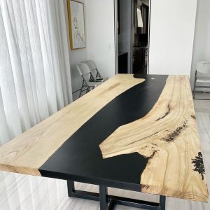 Handmade epoxy table, Natural Furniture Vivid Edge, Special Epoxy Wood Resin table, Home decoration, living room furniture, custom order.