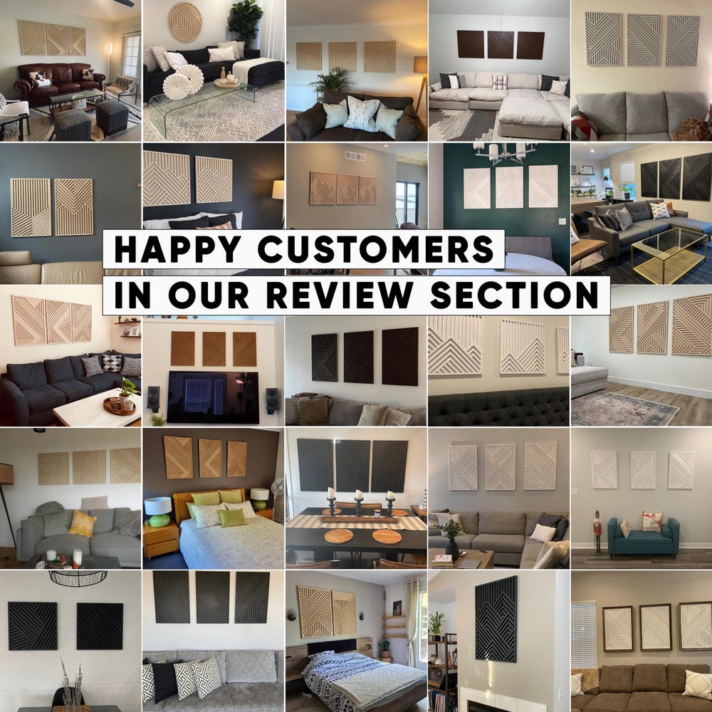 Wood Wall Art Set | Geometric Decor | Modern Wood Wall Art | Wall Wooden Art | Minimalist wall art | Living Room Decor | Abstract wall art - Image 10