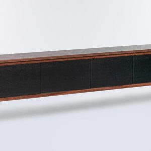 Modern Floating TV Console | Handmade Solid Wood Media Cabinet | Minimalist Wall-Mounted Entertainment Unit