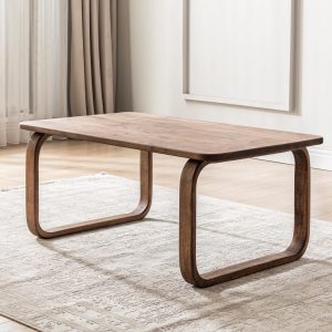 Solid Walnut Coffee Table, Handmade Wooden Coffee Table, Modern Minimalist Design, Unique Sculptural Legs, Mid-Century Style, Luxury Design