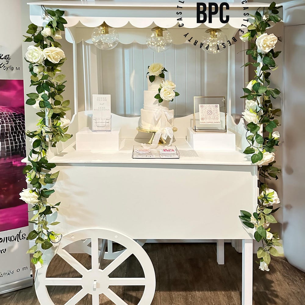 Vendor display and sweet candy cart, Showcase party decoration for Cakes, Snacks, and Drinks at Weddings, Birthdays - Image 6