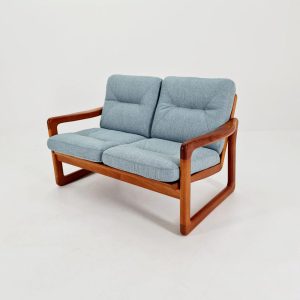 Mid century teak 2-seater sofa by Holestro Möbelfabrik, 1960s