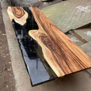 Handmade epoxy table, Natural Furniture Vivid Edge, Special Epoxy Wood Resin table, Home decoration, living room furniture, custom order.
