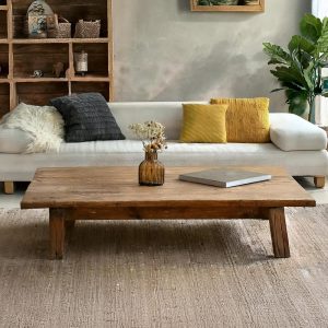 rustic handmade custom size wooden coffee table old style farmhouse decor natural live edge reclaimed solid rectangular barn wood table gift