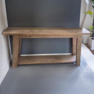 rustic handmade custom size wooden console table entryway hallway table farmhouse livingroom decor reclaimed solid barn wood dressuar table