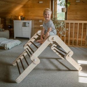 HAPPYMOON® DARK CLIMBER, modifiable triangle, Montessori, climbing, toddler triangle, climbing triangle, transformable triangle.