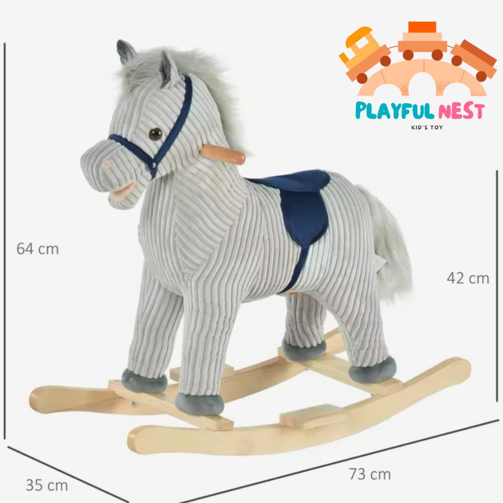 Wooden rocking horse, Baby toys, Baby gift , Wooden toys, Educational toy - Image 4