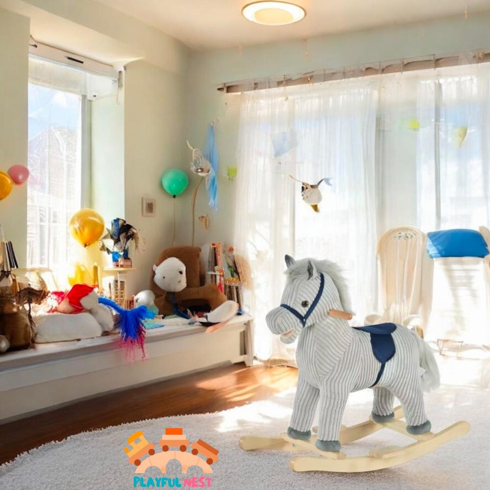 Wooden rocking horse, Baby toys, Baby gift , Wooden toys, Educational toy - Image 3