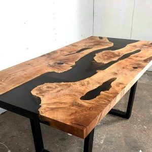 Handmade epoxy table, Natural Furniture Vivid Edge, Special Epoxy Wood Resin table, Home decoration, living room furniture, custom order.