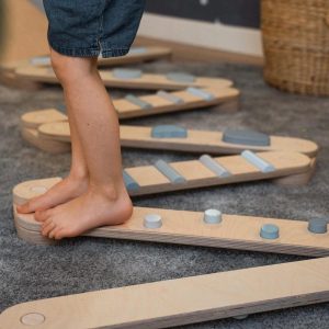 Balance beam set from 4, 6 or 8 beams, Montessori toy, gift for kids, wooden balance path, balance toy for kid, balance board, toddler gym
