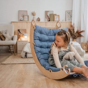 HAPPYMOON®  climbing arch, ramp, rocker-arch, Montessori toys, montessori furniture, rainbow rocker, wooden climbing toy for toddlers