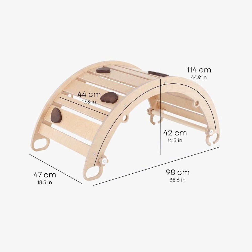 Climbing arch, climbing toy for children, rocker ramp, rocker-arch, rocker, Montessori toys, wooden rocker, climbing gym - Image 7