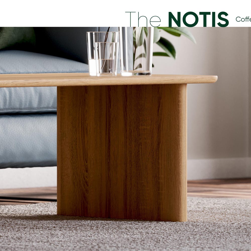 Nesting Coffee Tables - Modern Nesting Tables Set - Solid Oak Coffee Table - Minimalist Coffee Table - Wood Nesting Tables - Image 2