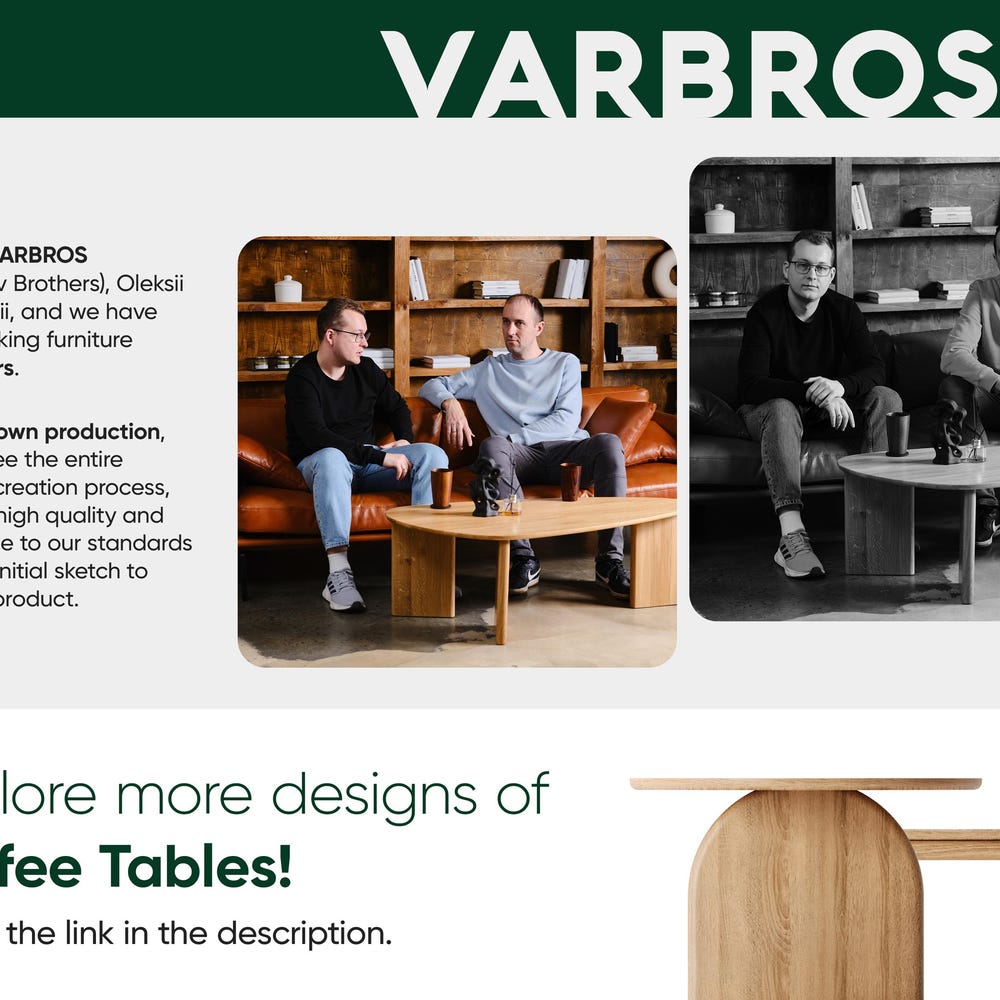 Nesting Coffee Tables - Modern Nesting Tables Set - Solid Oak Coffee Table - Minimalist Coffee Table - Wood Nesting Tables - Image 10