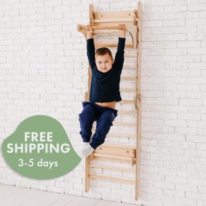 Kids Climbing wall for kids, Swedish ladder, Indoor playground, Swedish wall ladder, Indoor kids gym, Climbing frame, Indoor jungle gym