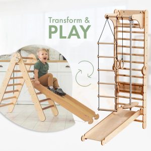 Сlimbing wall for kids gym, Birthday gift for kid, Swedish Ladder, Swedish wall, Montessori Play gym Toddler climbing gym Montessori climber