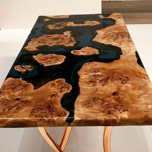 Epoxy TableTop ,Luxury dining Table, sofa, Side center table top Live Edge Walnut Table, Custom Order, Epoxy Resin River Table, Natural Wood
