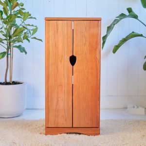 All Cherry or Maple Cabinet Wood Shelving - 36 x 12-3/8 x 16.5 inches - Bidoors - Art Storage Cabinet