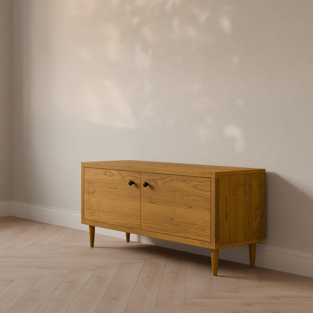 Cherry Media Cabinet w/ Soft-Close Doors - Image 2