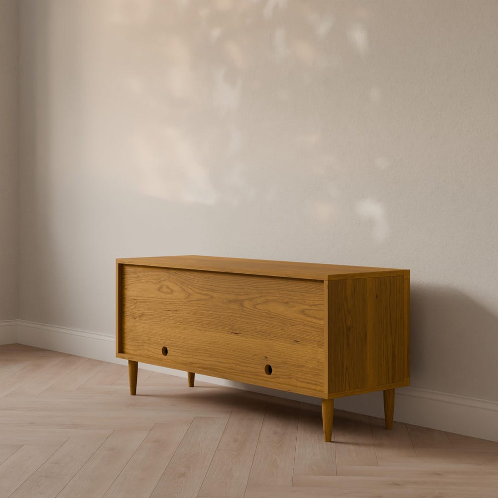 Cherry Media Cabinet w/ Soft-Close Doors - Image 4