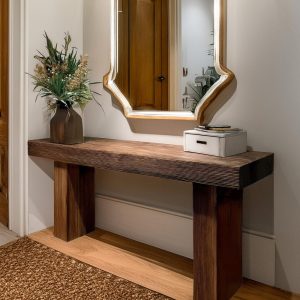 Wooden rustic console table handmade farmhouse dressuar custom size hallway entryway sofa mudroom table farmhouse solid wood foyer dresser