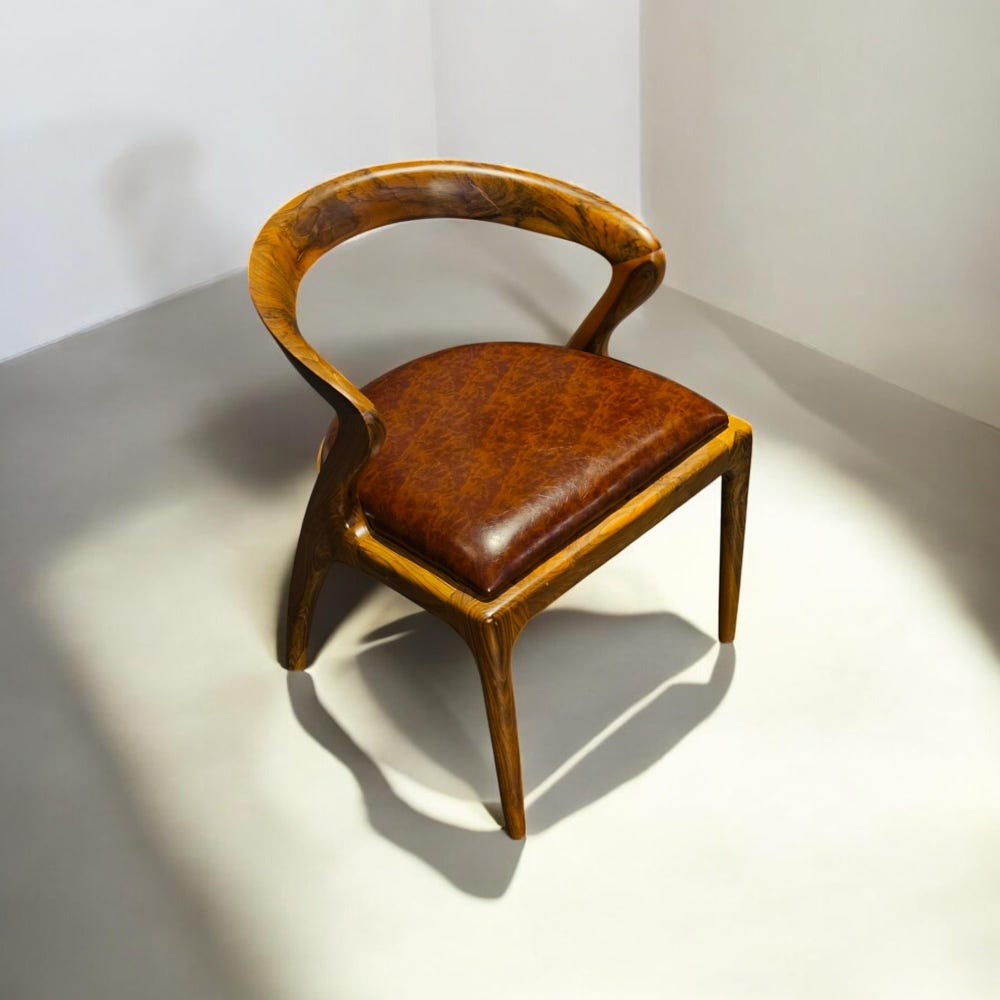 Wooden Dining Chair with Arms, Modern Kitchen & Living Room Seating, Comfortable Stylish Dining Chairs for Home - Image 6