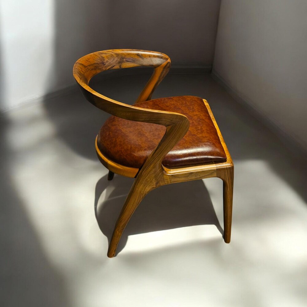 Wooden Dining Chair with Arms, Modern Kitchen & Living Room Seating, Comfortable Stylish Dining Chairs for Home - Image 5