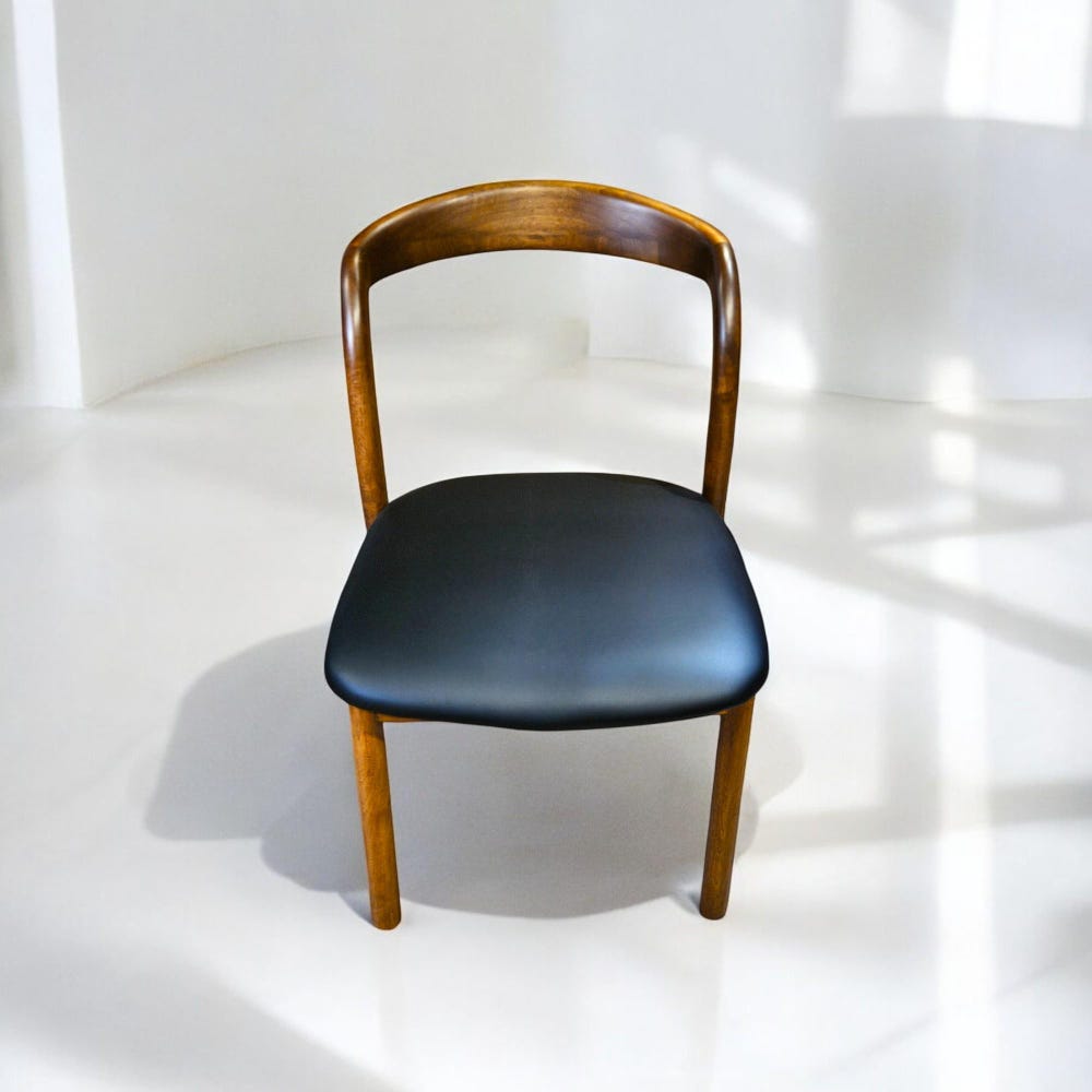 Wooden Dining Chair with Arms, Modern Handmade Wood Chair for Kitchen Table, Living Room & Dining Seating - Image 7