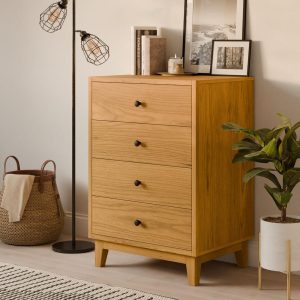 Cherry 4 Drawer Dresser