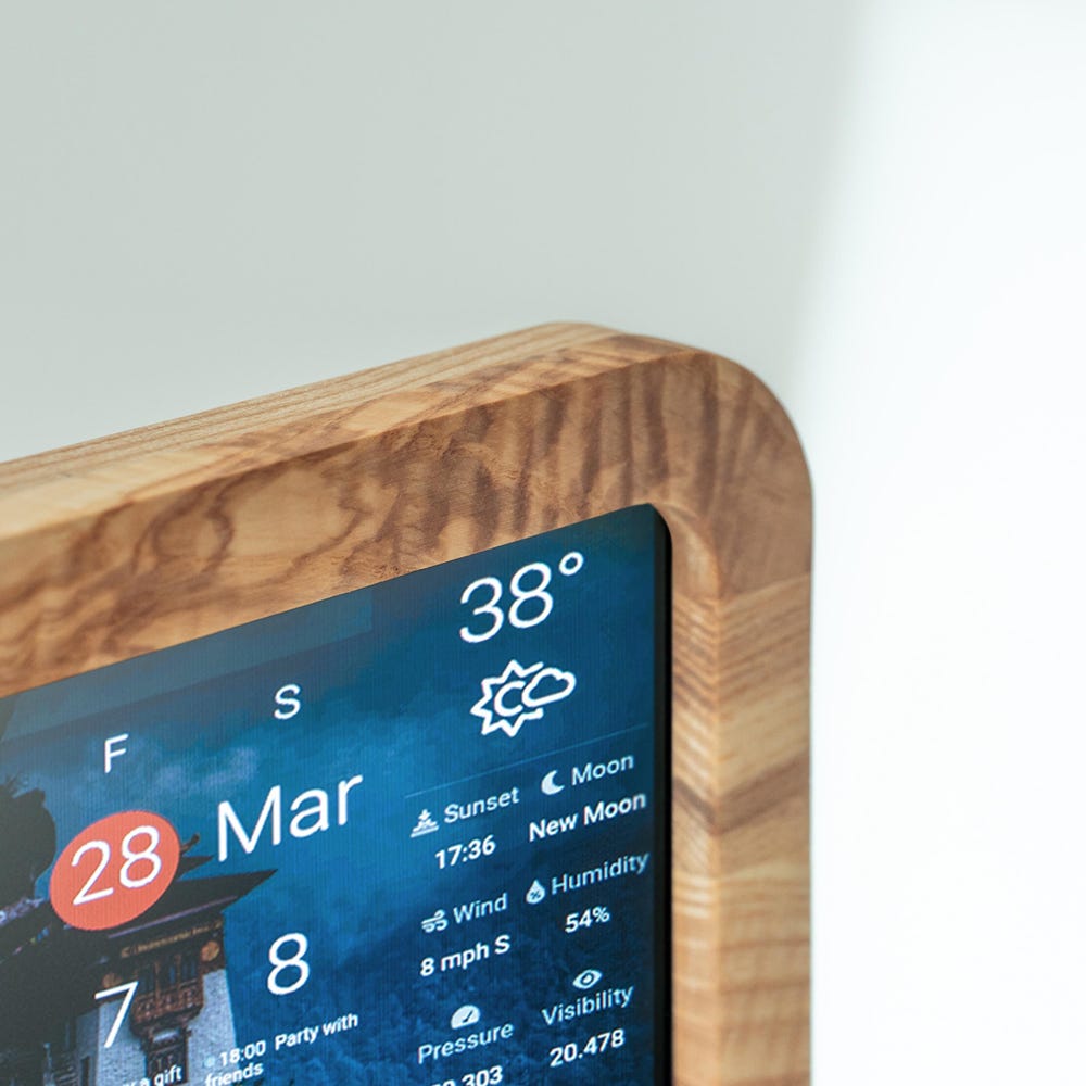 Investment Tracker, Mini Bitcoin Miner Display, Stock Market Gift, Dashboard Office Panel, DAKboard, Wireless Charging - Image 3