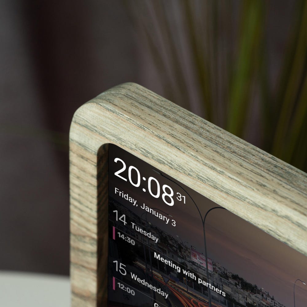 Smart Sports Tracker Display with Wireless Charging, Live Scores and Fitness Stats, Smart Desk Display – Your Personalized Info Hub - Image 10